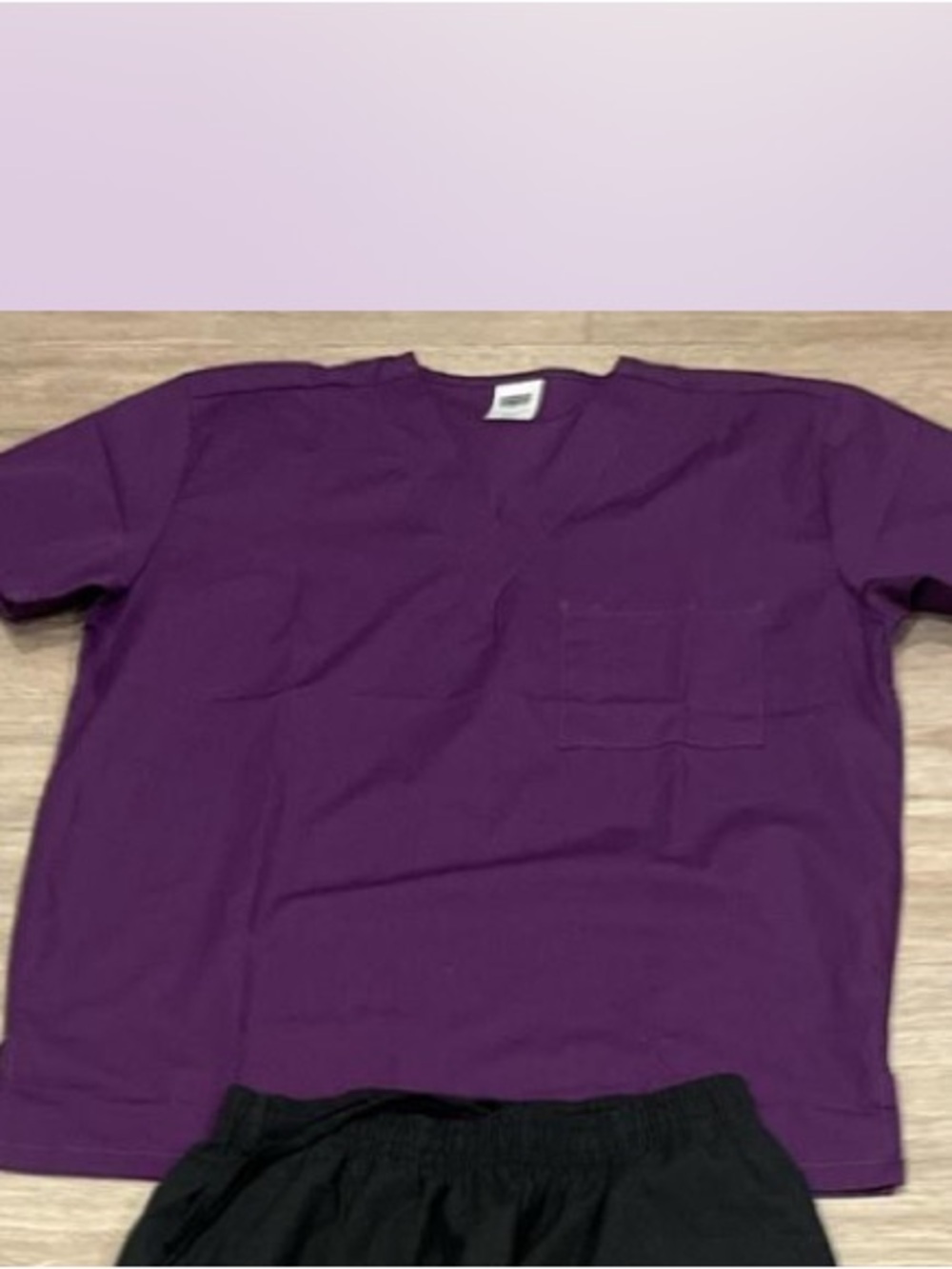 Purple Scrub Top size Small